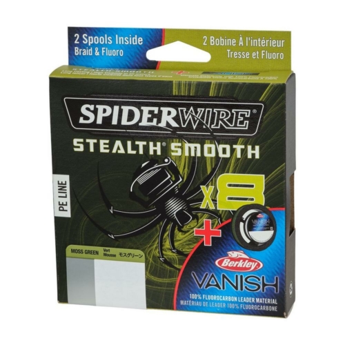 SpiderWire 8 Braid & Fluorocarbon Stealth Smooth 0,13/0,35mm 150m