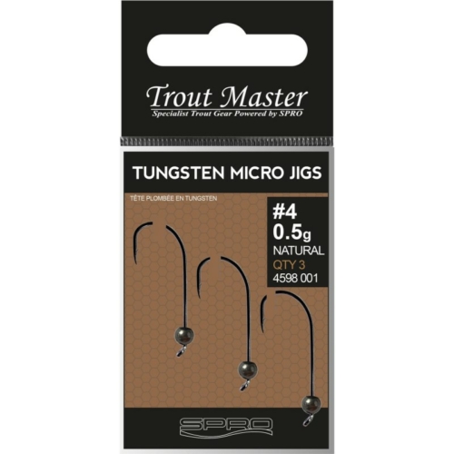 Spro Trout Master Tungsten Micro Jigs Natural #4